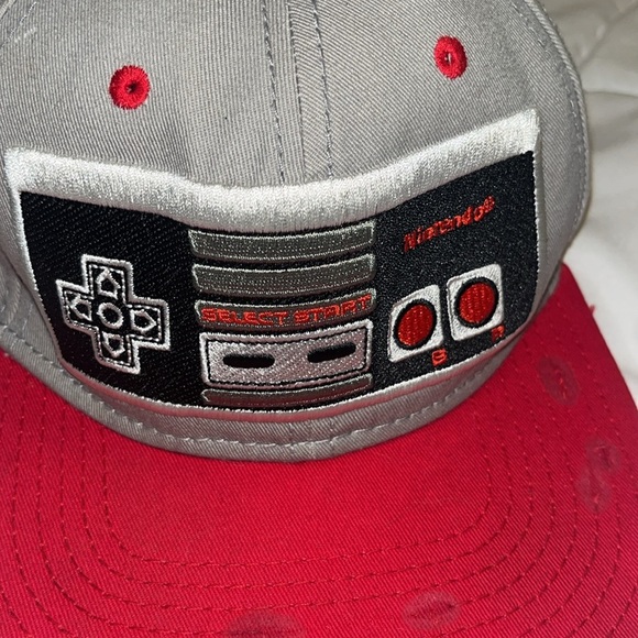 Nintendo Gray and Red NES Controller Cap one size fits most - Picture 3 of 8